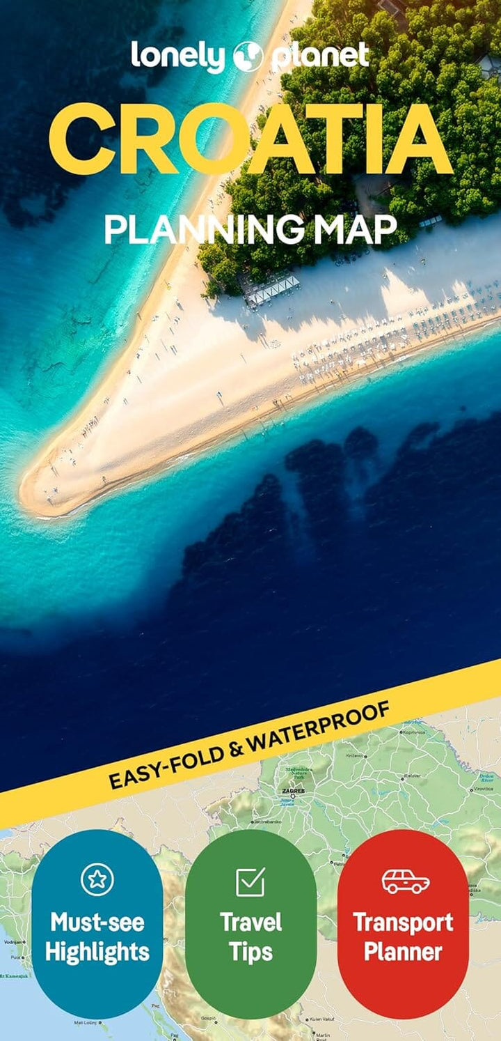 Carte de planification (en anglais) - Croatia | Lonely Planet carte routière Lonely Planet EN 