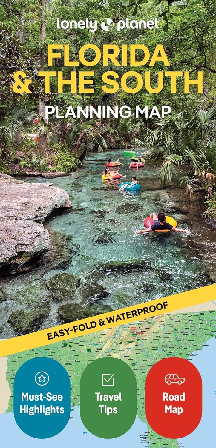 Carte de planification (en anglais) - Florida & the South | Lonely Planet carte routière Lonely Planet EN
