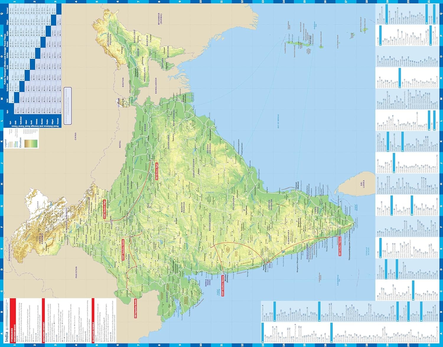 Carte de planification (en anglais) - India | Lonely Planet carte routière Lonely Planet EN