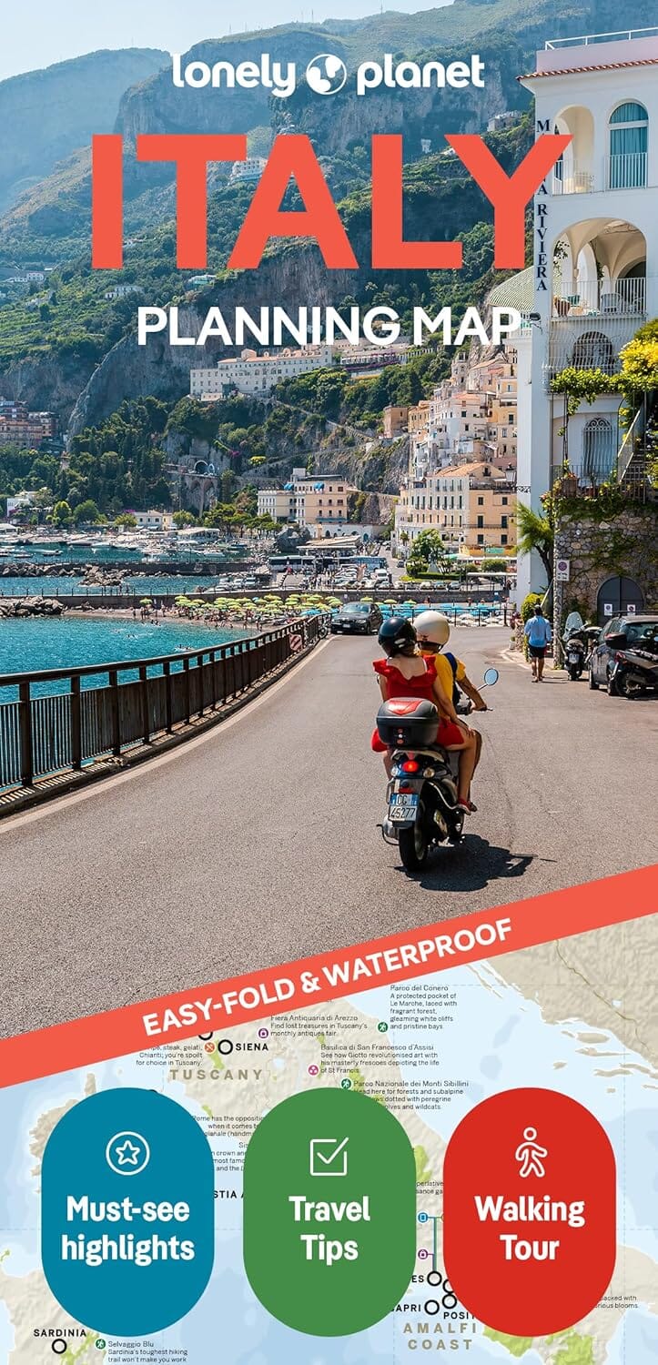 Carte de planification (en anglais) - Italy | Lonely Planet carte routière Lonely Planet EN