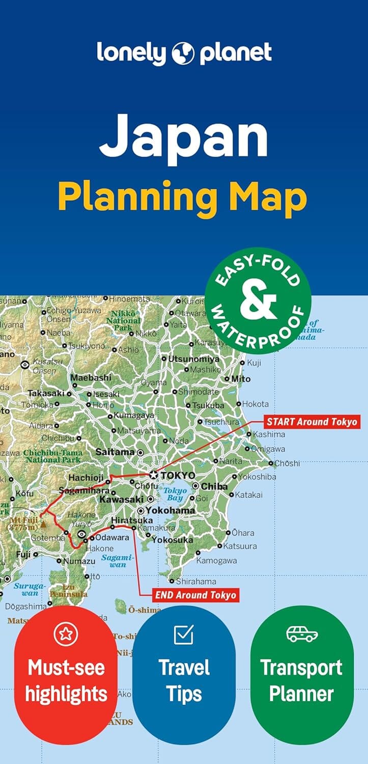 Carte de planification (en anglais) - Japan | Lonely Planet carte pliée Lonely Planet EN 