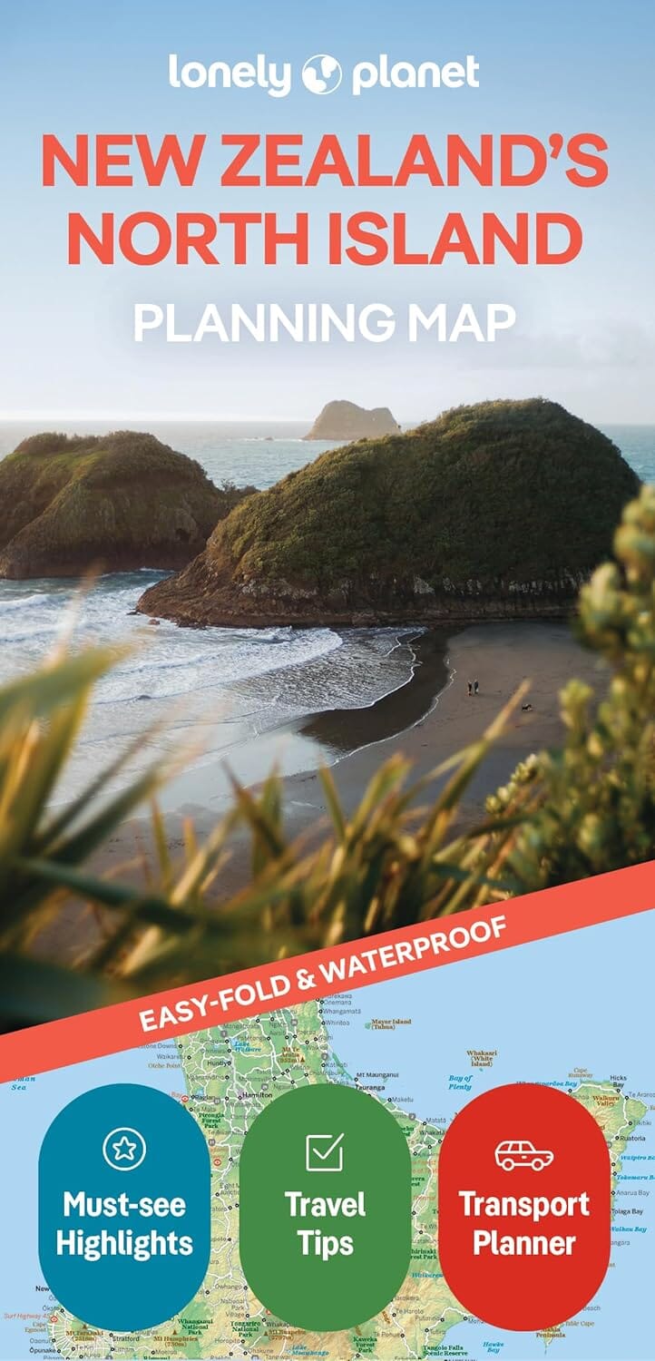 Carte de planification (en anglais) - New Zealand : North island | Lonely Planet carte de voyage Lonely Planet EN 