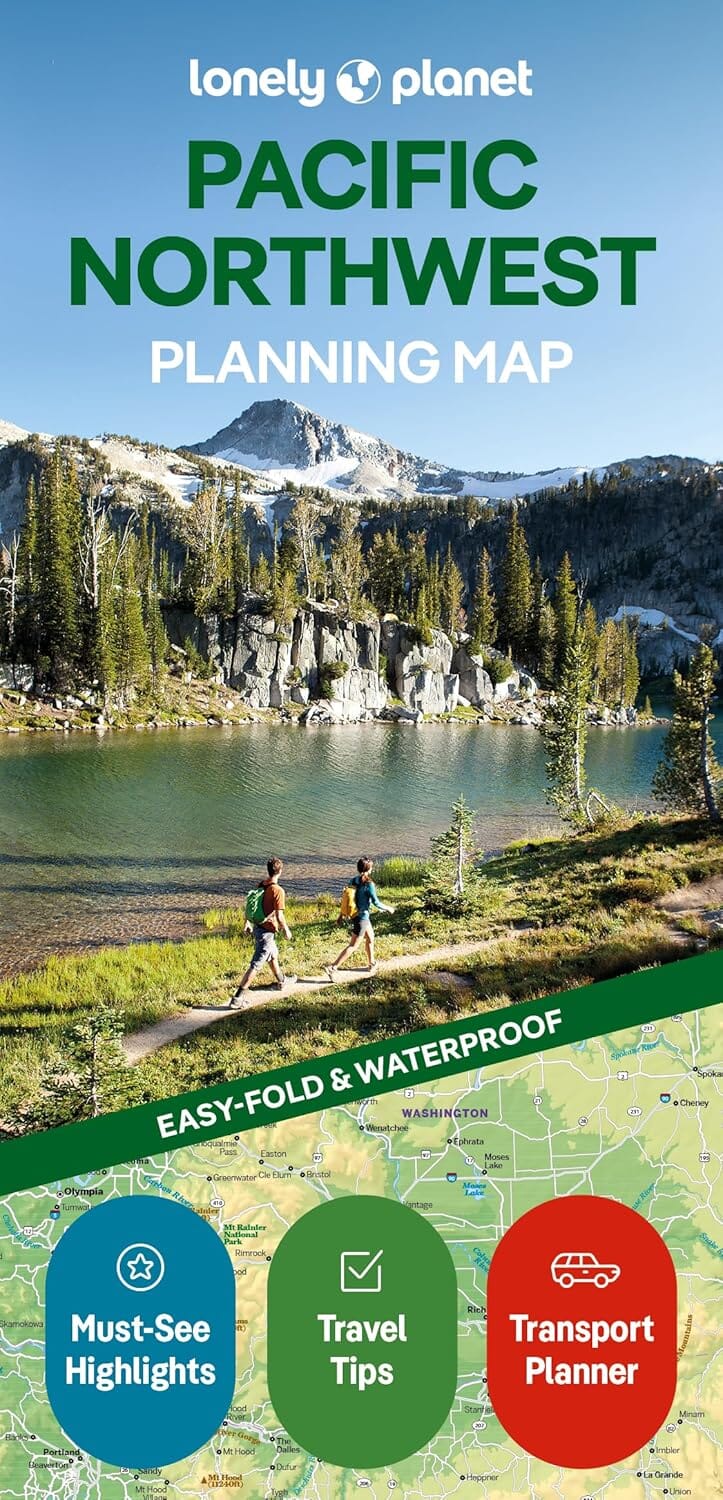 Carte de planification (en anglais) - Pacific Northwest | Lonely Planet carte routière Lonely Planet EN 