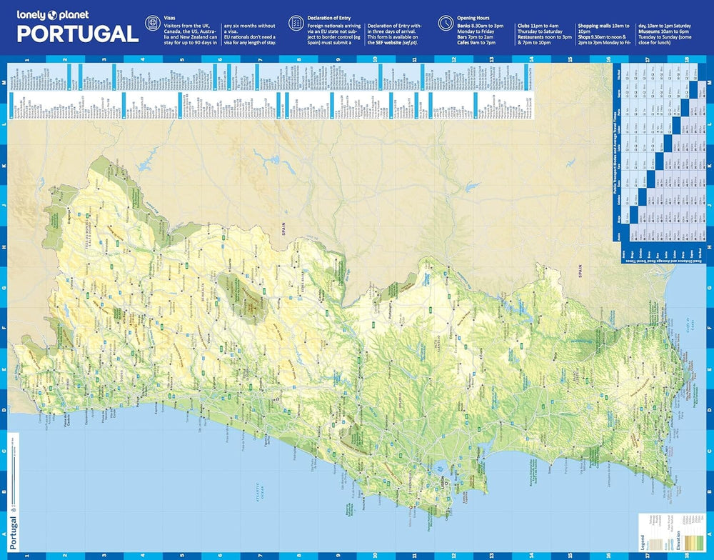 Carte de planification (en anglais) - Portugal | Lonely Planet carte pliée Lonely Planet EN 