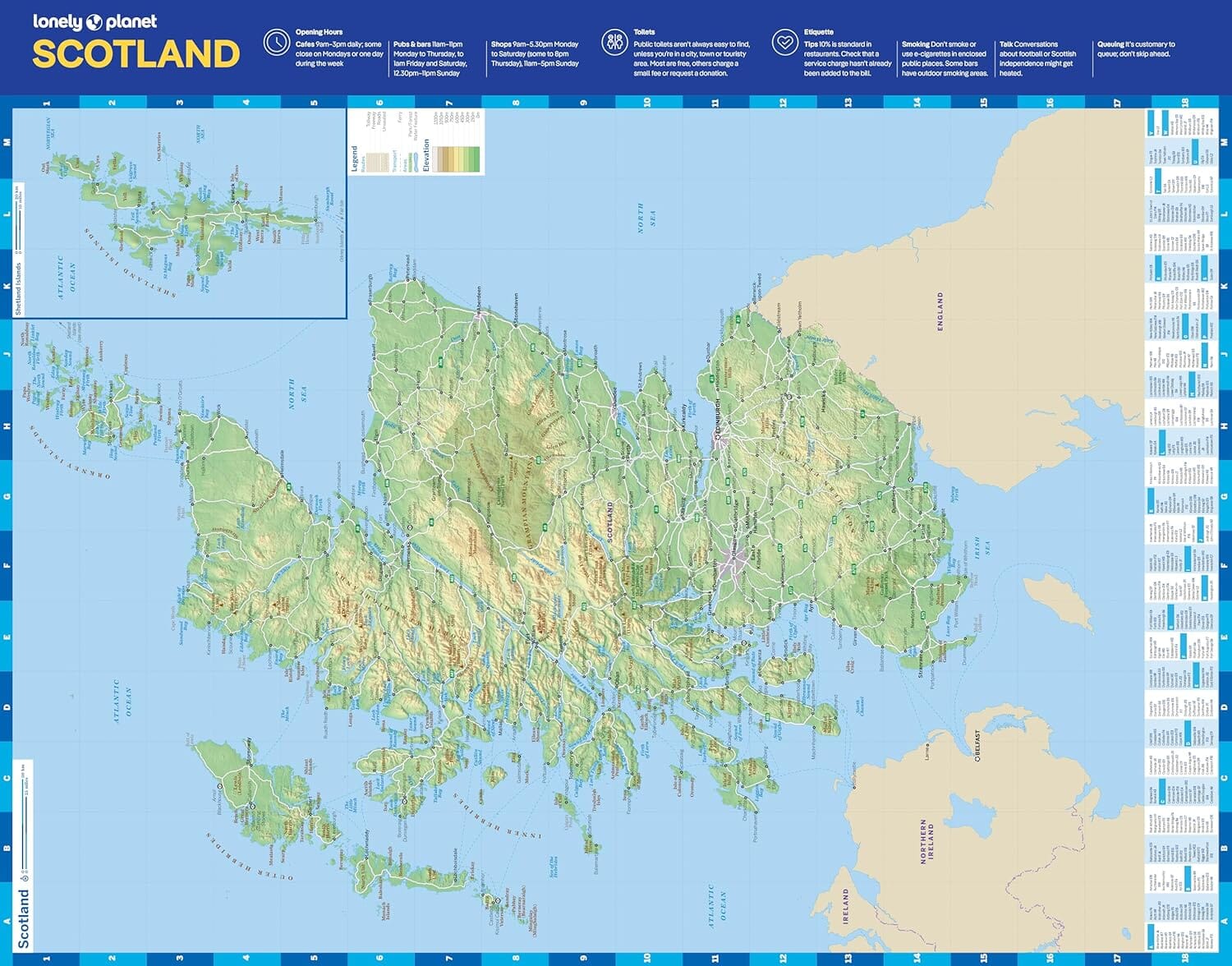 Carte de planification (en anglais) - Scotland | Lonely Planet carte routière Lonely Planet EN