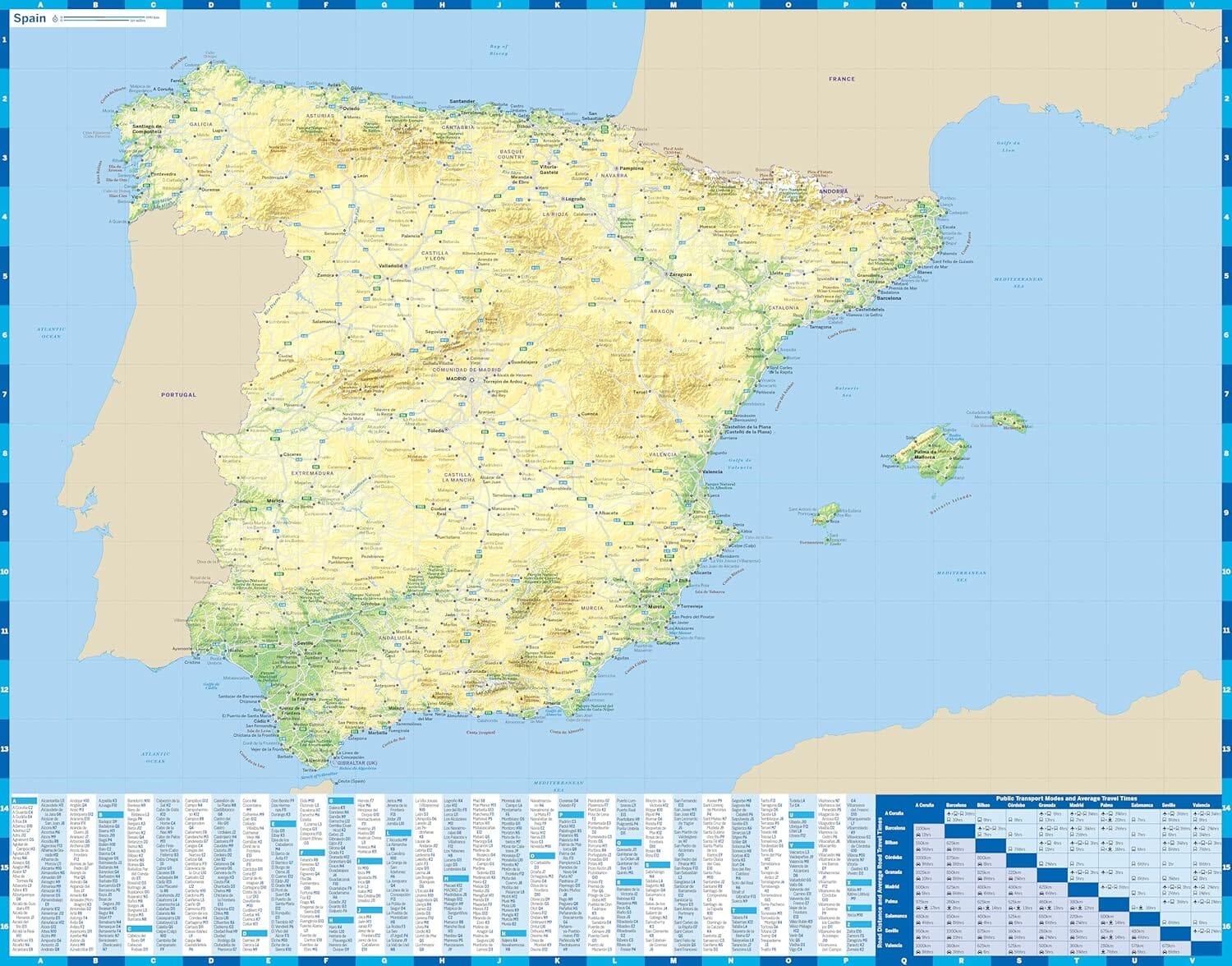 Carte de planification (en anglais) - Spain | Lonely Planet carte routière Lonely Planet EN