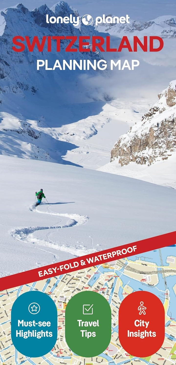 Carte de planification (en anglais) - Switzerland | Lonely Planet carte routière Lonely Planet EN 