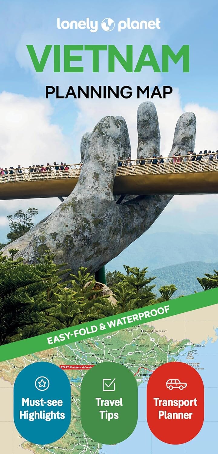Carte de planification (en anglais) - Vietnam | Lonely Planet carte de voyage Lonely Planet EN 