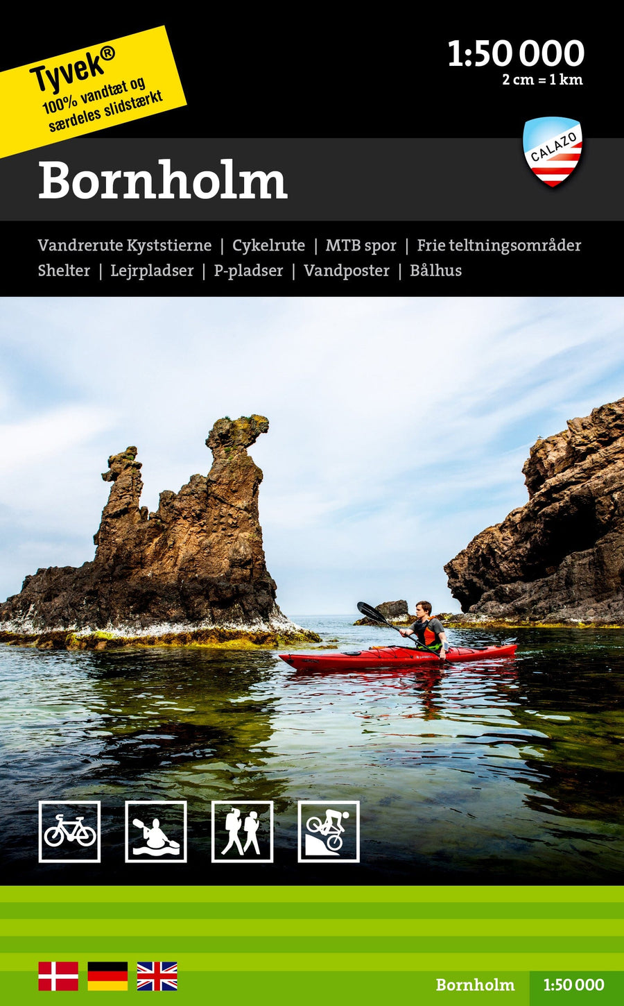 Carte de plein air - Bornholm (Danemark) | Calazo carte pliée Calazo 