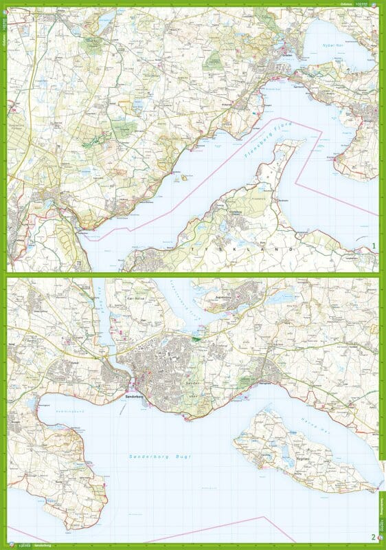 Carte de plein air - Gendarmstien (Danemark) | Calazo carte de randonnée Calazo