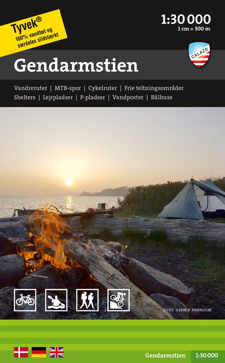 Carte de plein air - Gendarmstien (Danemark) | Calazo carte pliée Calazo 