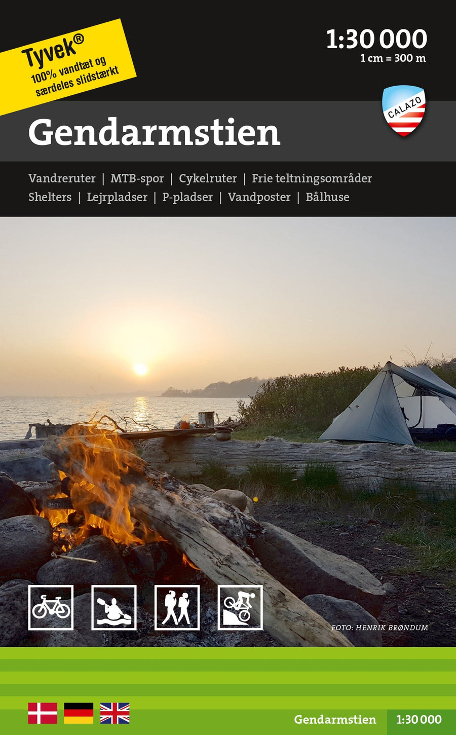 Carte de plein air - Gendarmstien (Danemark) | Calazo carte pliée Calazo 