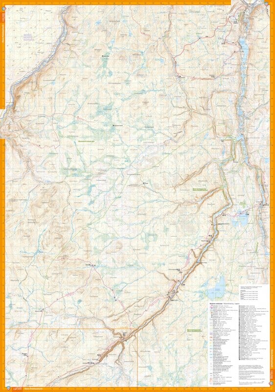 Carte de plein air - Kevo, Kuivi, Paistunturit (Finlande) | Calazo carte de randonnée Calazo
