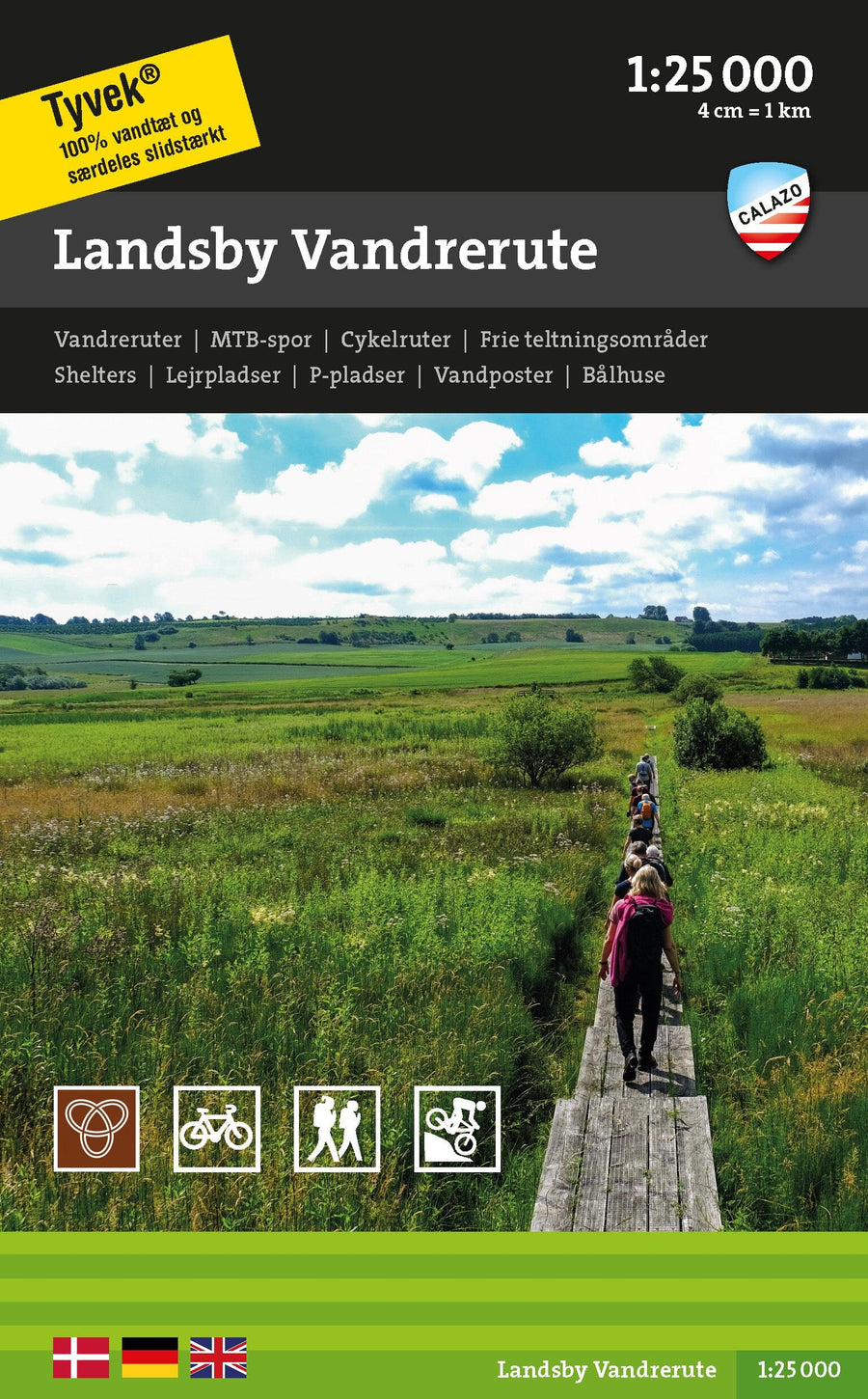 Carte de plein air - Landsby vandrerute (Danemark) | Calazo carte pliée Calazo 