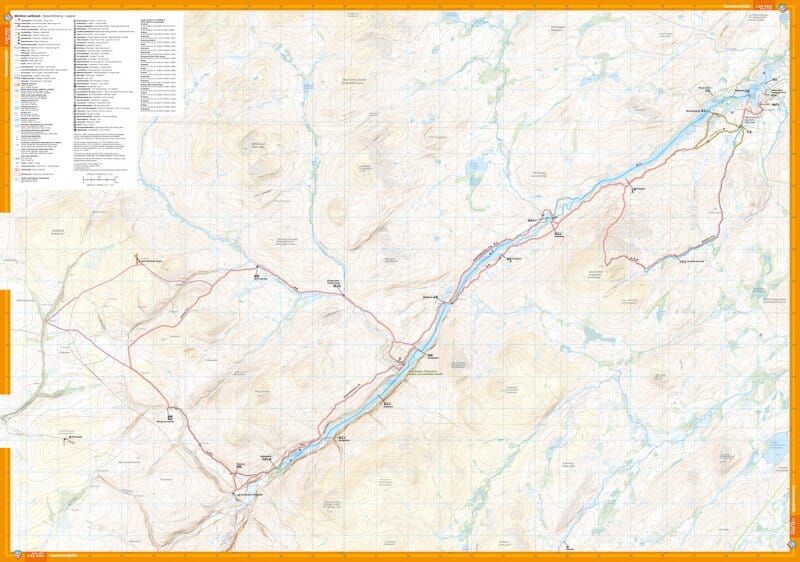 Carte de plein air - Lemmenjoki - (Finlande) | Calazo carte de randonnée Calazo
