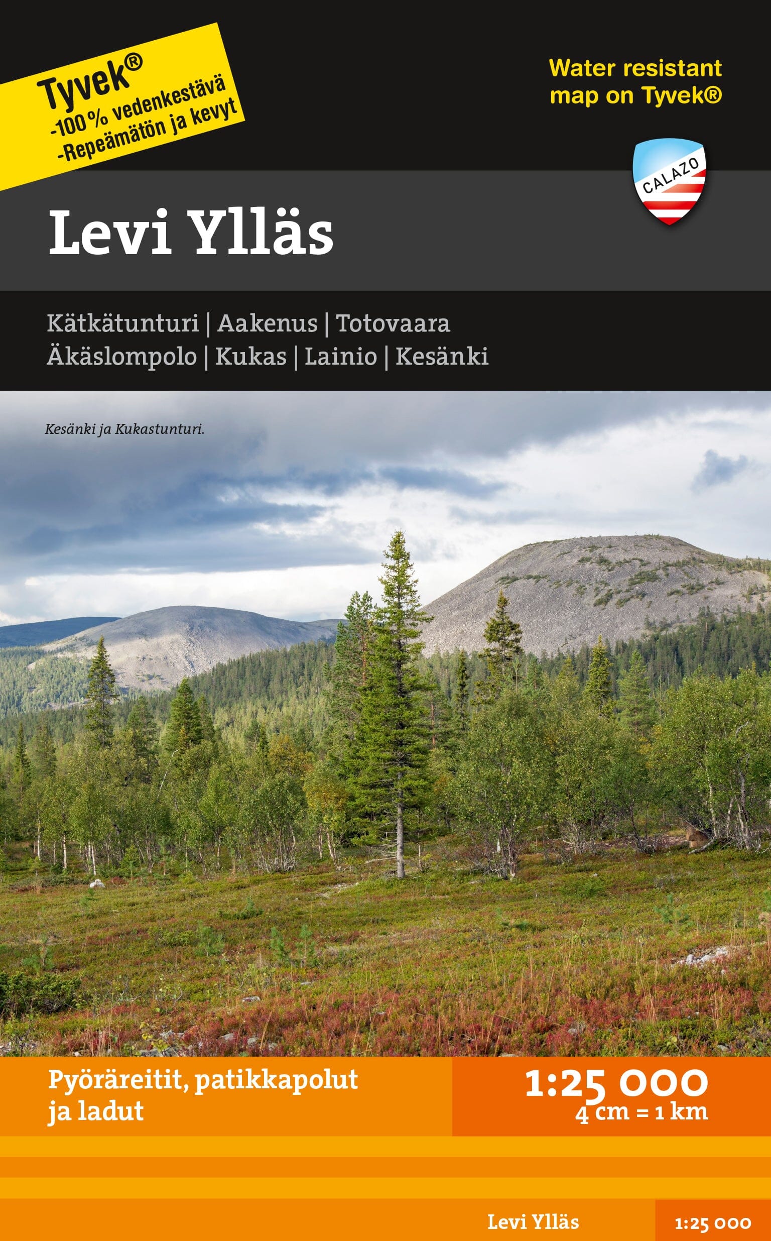 Carte de plein air - Levi Ylläs Aakenus (Finlande) | Calazo carte de randonnée Calazo Default Title