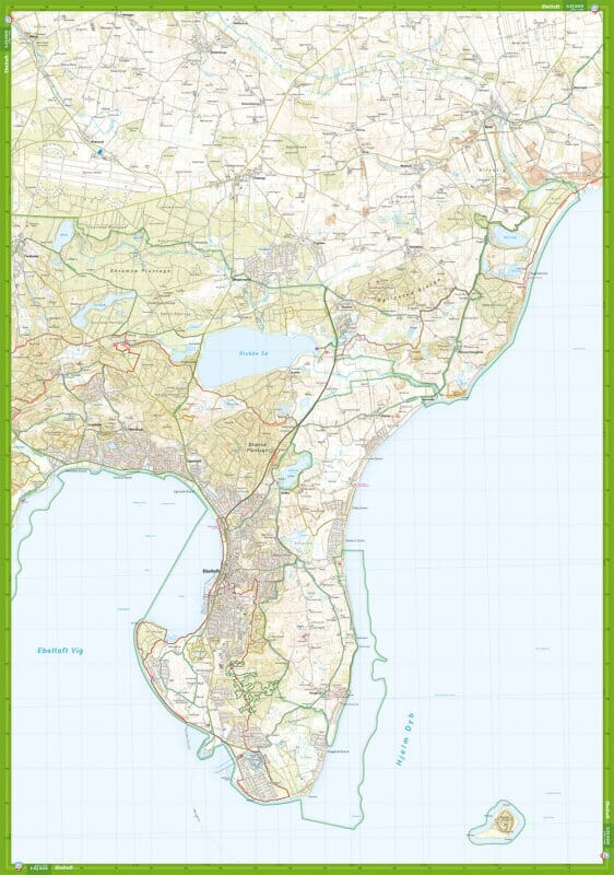 Carte de plein air - Nationalpark Mols bjerge (Danemark) | Calazo carte pliée Calazo 