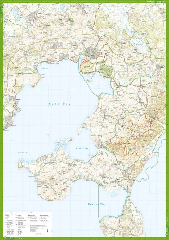 Carte de plein air - Nationalpark Mols bjerge (Danemark) | Calazo carte de randonnée Calazo