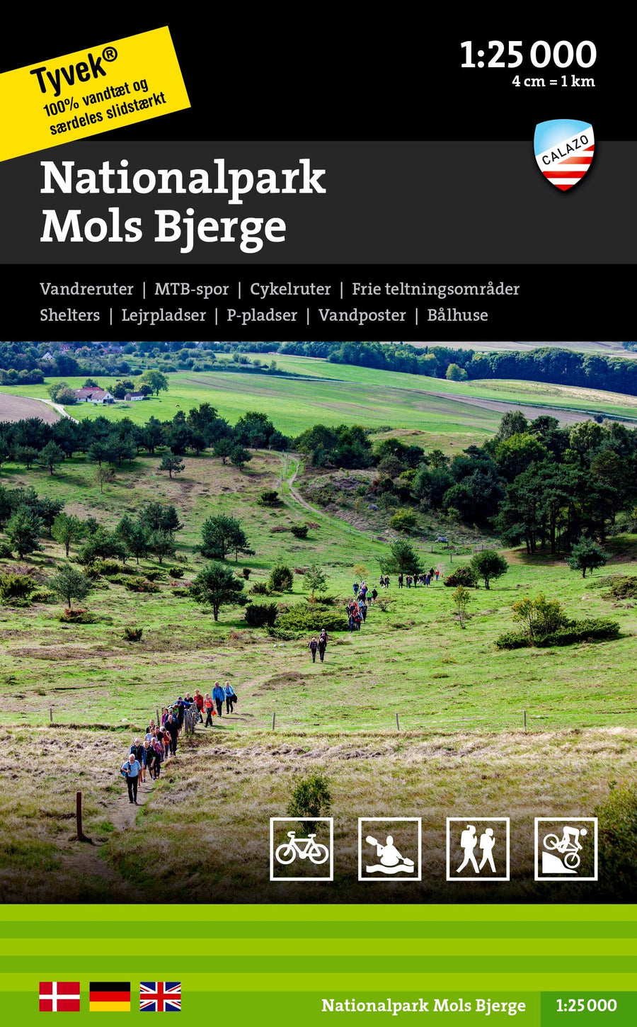 Carte de plein air - Nationalpark Mols bjerge (Danemark) | Calazo carte pliée Calazo 