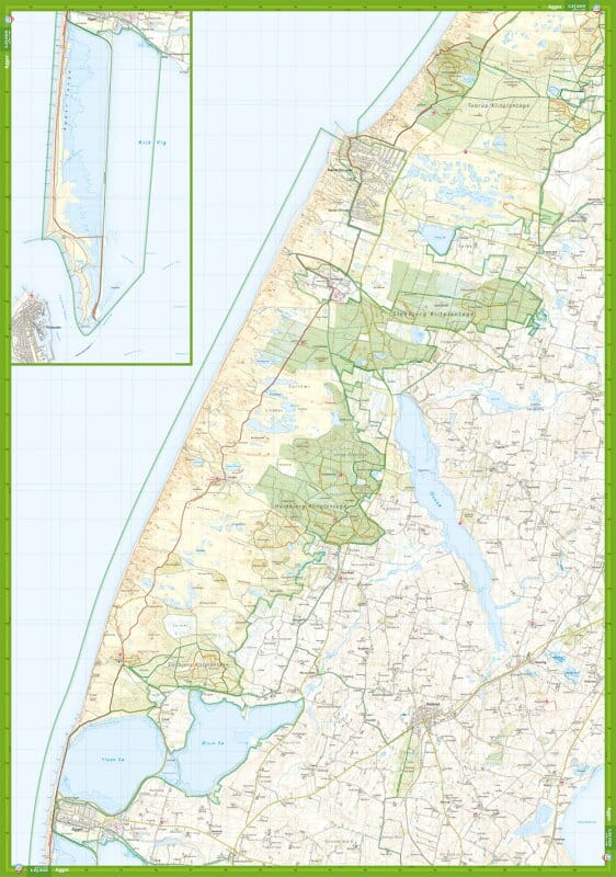 Carte de plein air - Nationalpark Thy (Danemark) | Calazo carte de randonnée Calazo