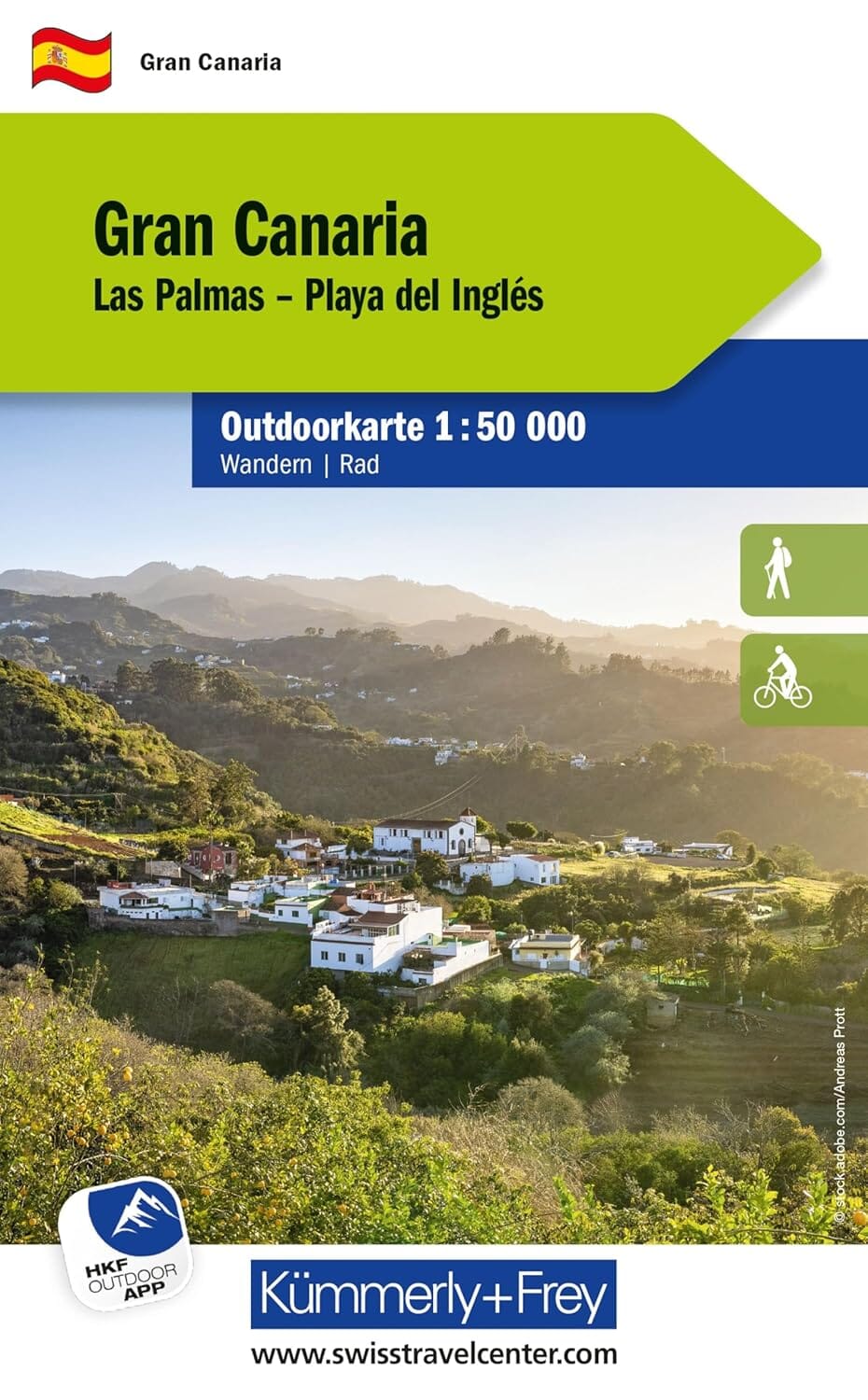 Carte de plein air n° WK.734 - Grande Canarie (Iles Canaries) | Kümmerly & Frey carte de randonnée Kümmerly & Frey 