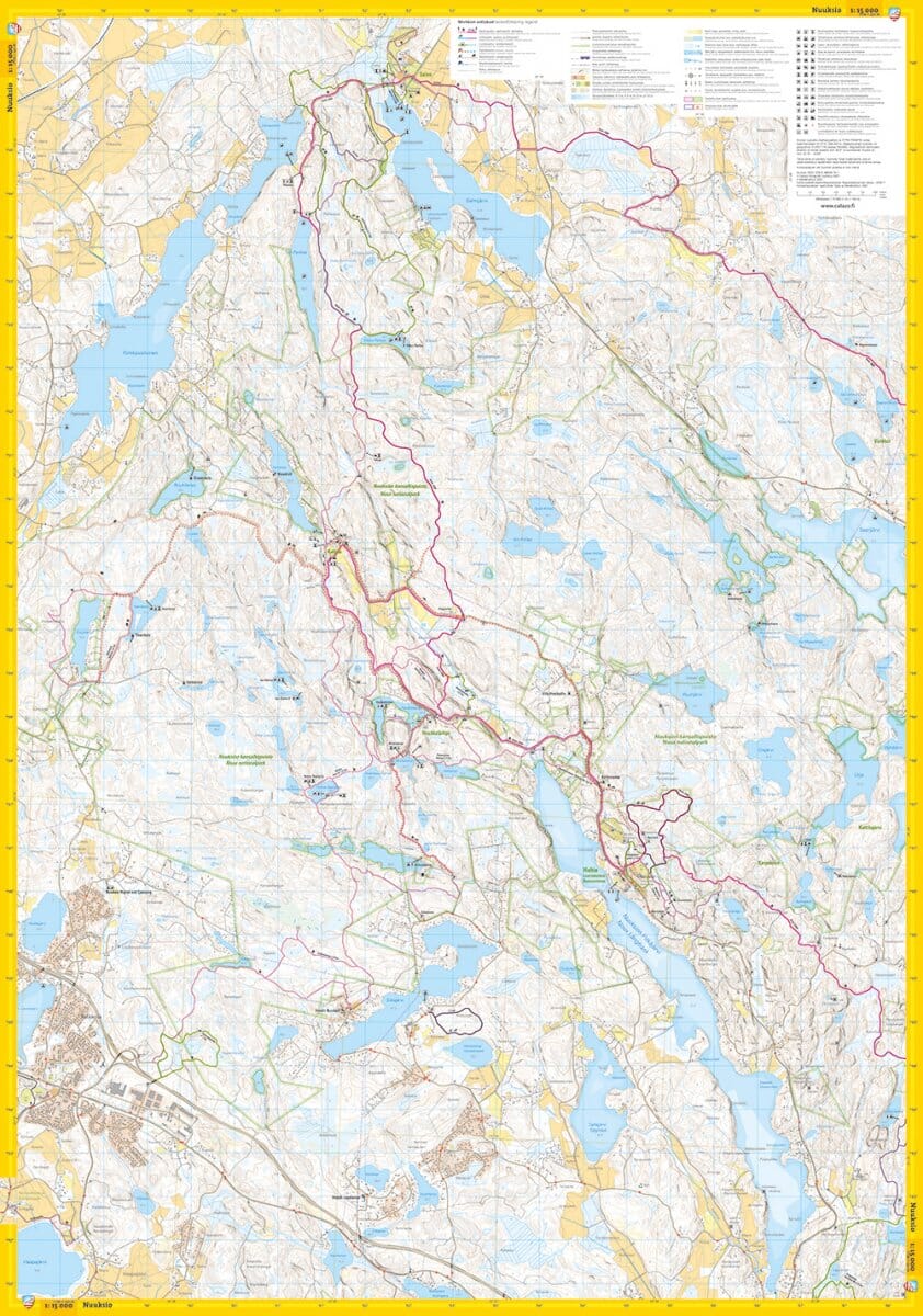 Carte de plein air - Nuuksio Noux (Finlande) | Calazo carte de randonnée Calazo