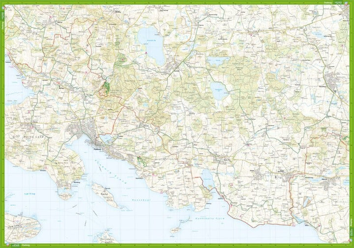 Carte de plein air - Øhavsstien nord - Faaborg & Svendborg (Danemark) | Calazo carte pliée Calazo 