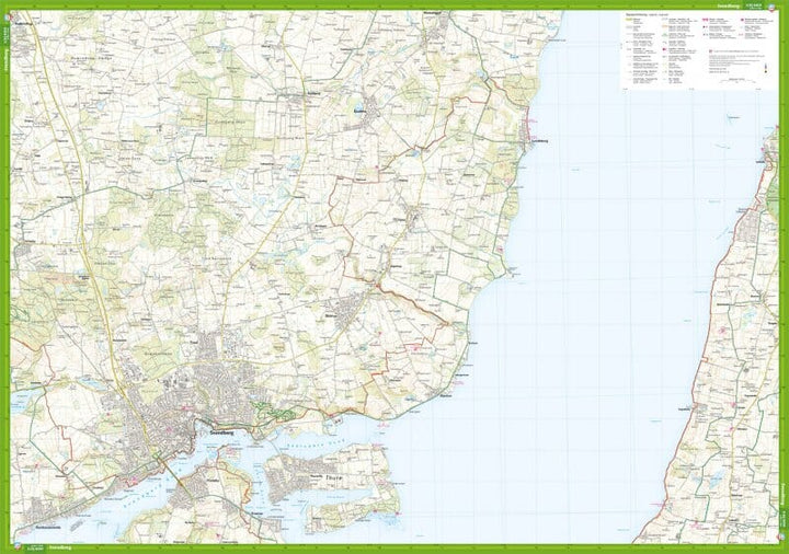 Carte de plein air - Øhavsstien nord - Faaborg & Svendborg (Danemark) | Calazo carte pliée Calazo 