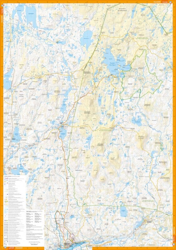 Carte de plein air - Pöyrisjärven erämaa (Finlande) | Calazo carte de randonnée Calazo