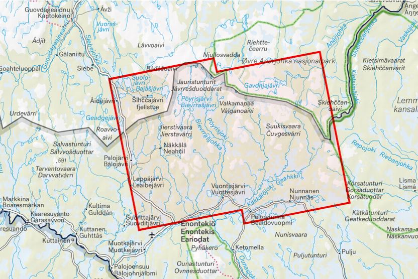Carte de plein air - Pöyrisjärven erämaa (Finlande) | Calazo carte de randonnée Calazo