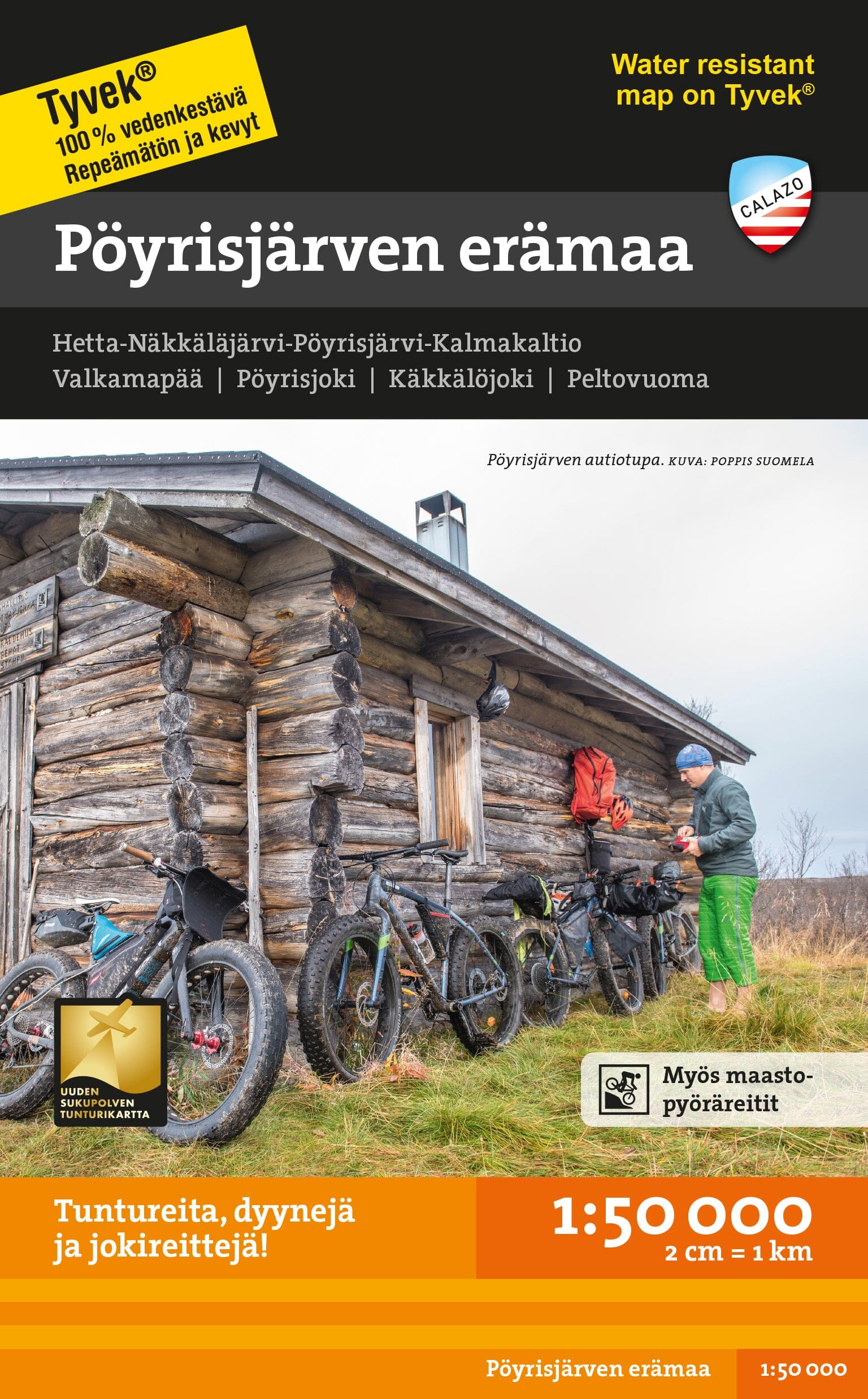 Carte de plein air - Pöyrisjärven erämaa (Finlande) | Calazo carte de randonnée Calazo Default Title