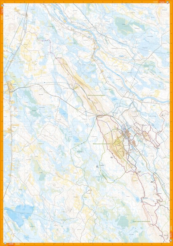 Carte de plein air - Pyhä Luosto (Finlande) | Calazo carte de randonnée Calazo