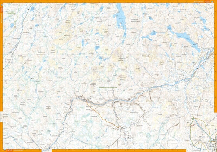 Carte de plein air - Saariselkä & Hammastunturi (Finlande) | Calazo carte pliée Calazo 