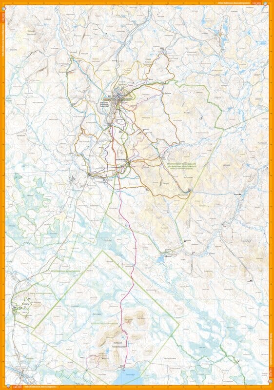 Carte de plein air - Urho Kekkosen kansallispuisto (Finlande) | Calazo carte pliée Calazo 