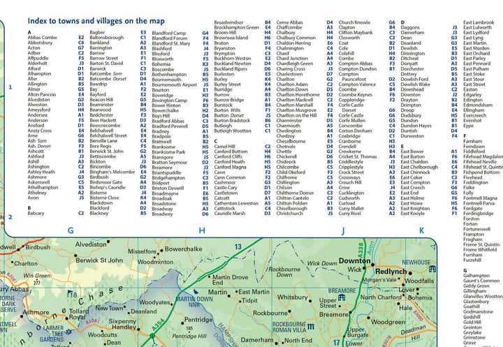 Carte de poche - Dorset (Angleterre) | Collins carte routière Collins 