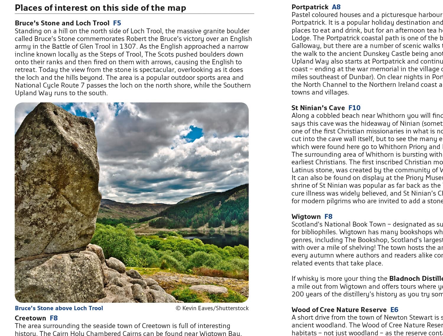 Carte de poche - Dumfries & Galloway (Écosse) | Collins carte routière Collins