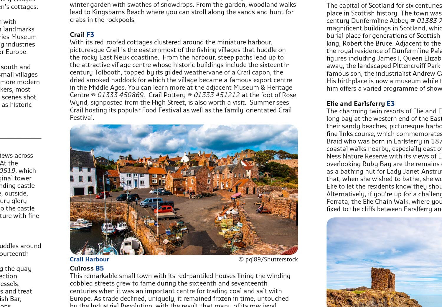 Carte de poche - Fife (Écosse) | Collins carte routière Collins