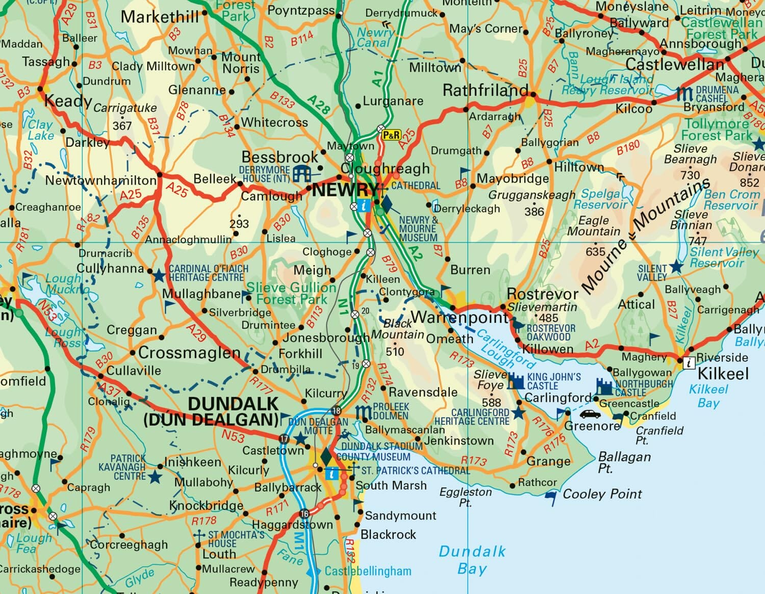 Carte de poche - Irlande du Nord | Collins carte routière Collins 