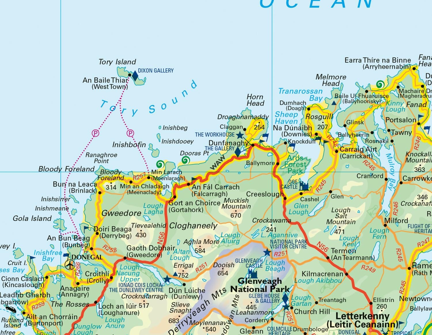 Carte de poche - Irlande du Nord | Collins carte routière Collins 