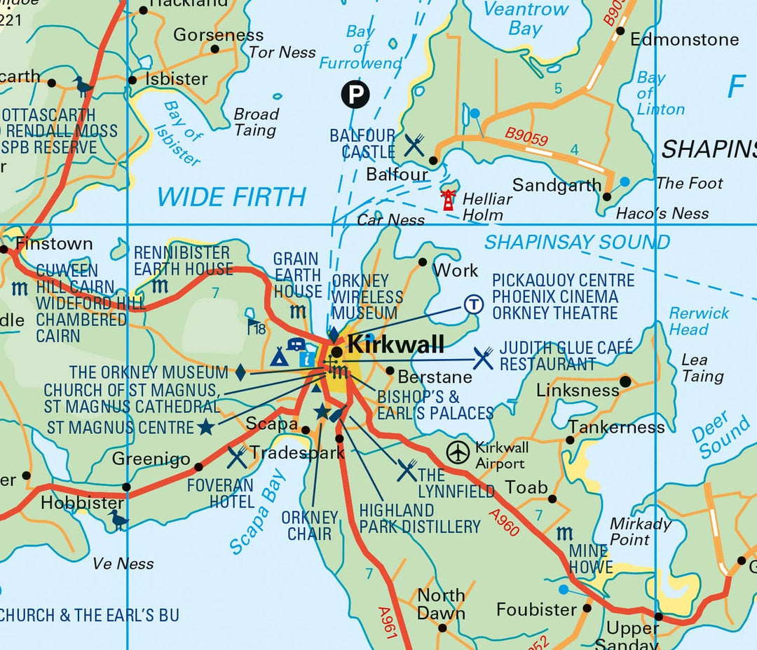 Carte de poche - Orkney (Écosse) | Collins carte pliée Collins 