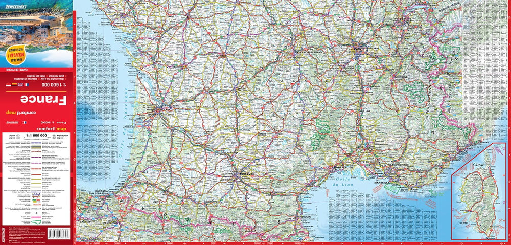 Carte de poche plastifiée - France | Express Map carte pliée Express Map 