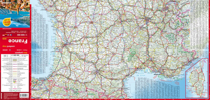 Carte de poche plastifiée - France | Express Map carte routière Express Map 