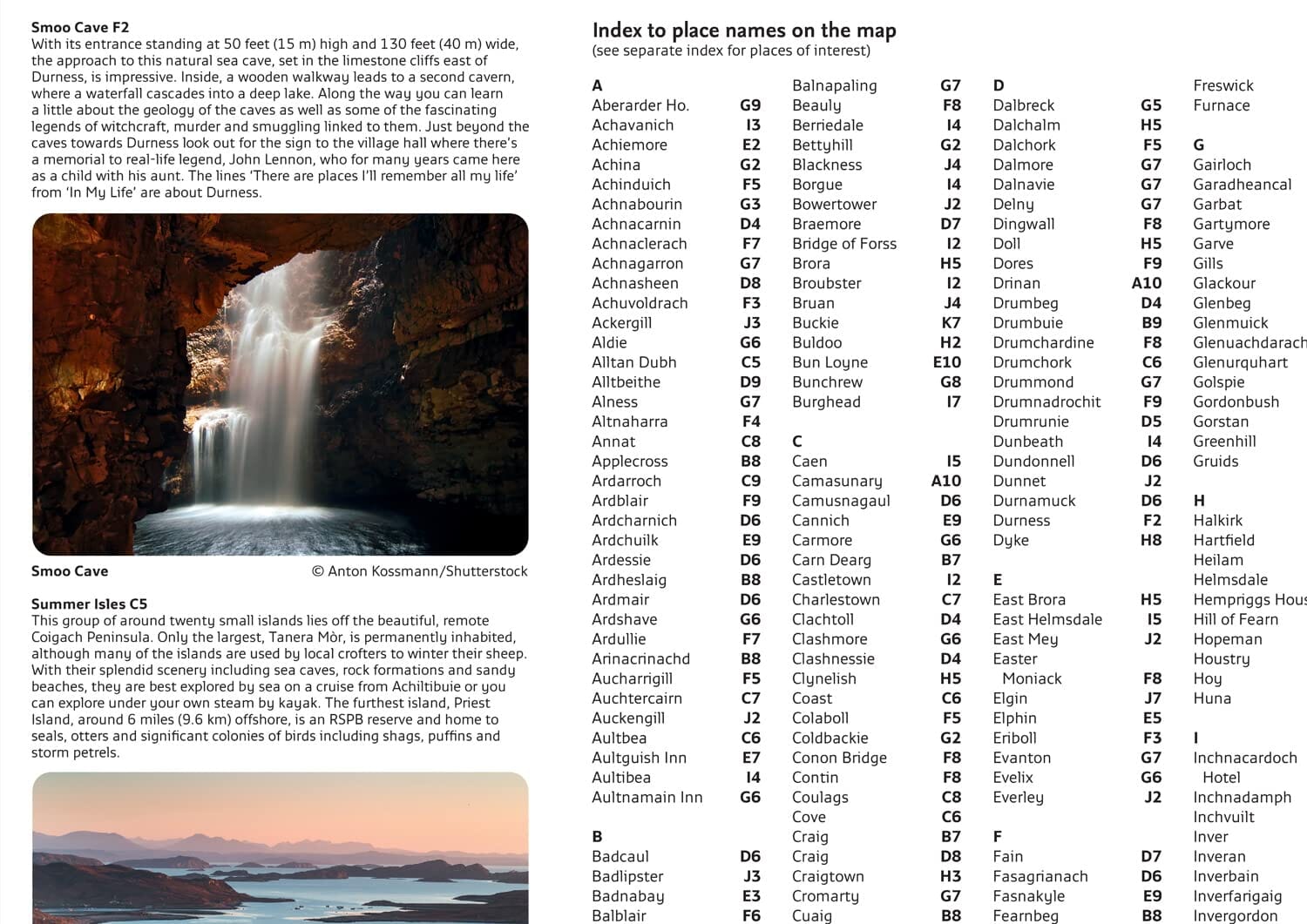 Carte de poche - Scotland’s North Coast 500 Route Official Map | Collins carte routière Collins