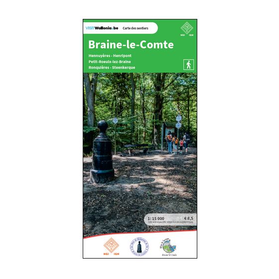 Carte de promenades - Braine-le-Comte (Belgique) | NGI carte de randonnée IGN Belgique 