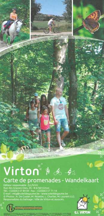 Carte de promenades - Virton (Belgique) | NGI carte de randonnée IGN Belgique