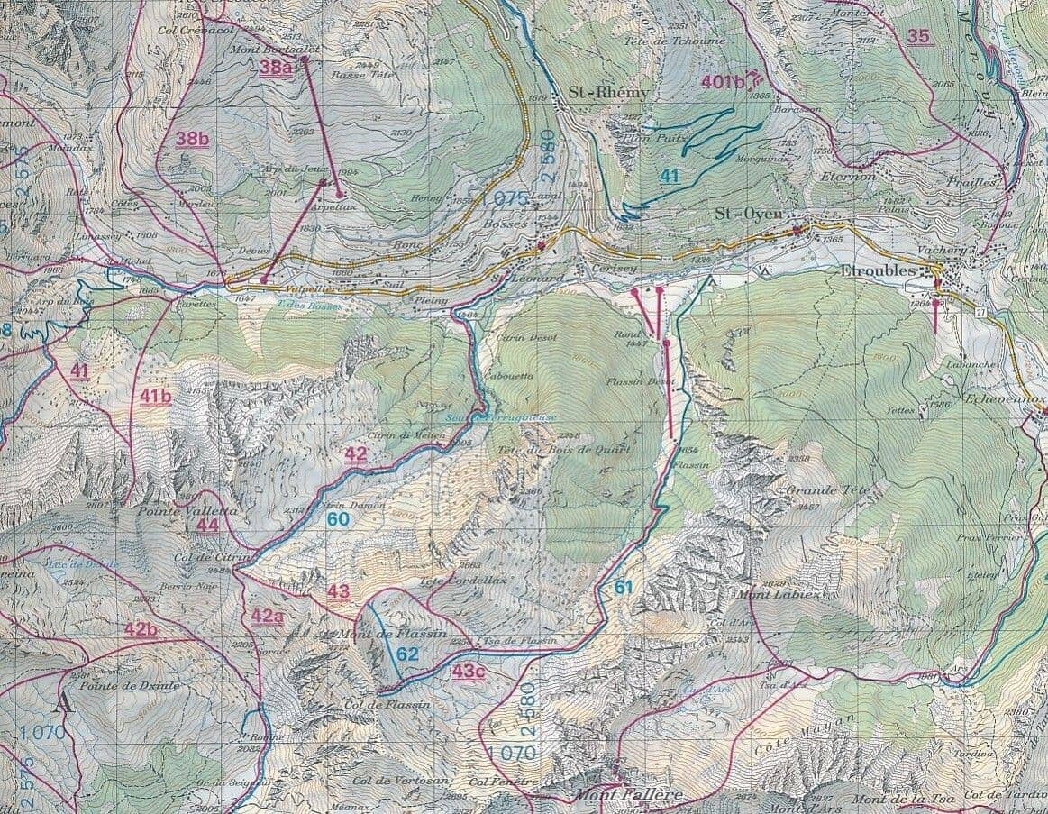 Carte de randonnée à ski n° 492S - Mont Blanc, Chamonix | Swisstopo - ski au 1/50 000 carte de randonnée Swisstopo 
