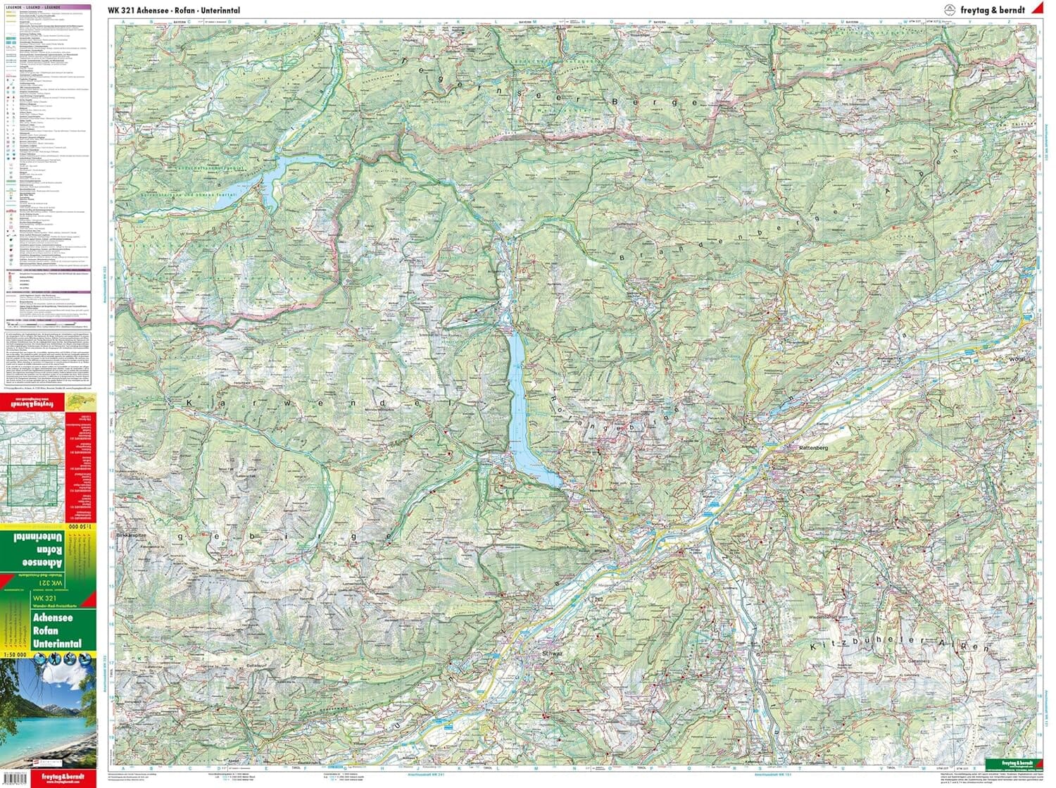 Carte de randonnée - Achensee, Rofan, Unterinntal, n° WK321 | Freytag & Berndt carte de randonnée Freytag & Berndt 