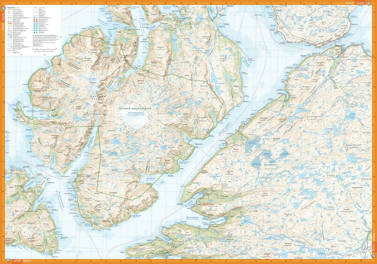 Carte de randonnée - Alta (Norvège) | Calazo - 1/50 000 carte de randonnée Calazo