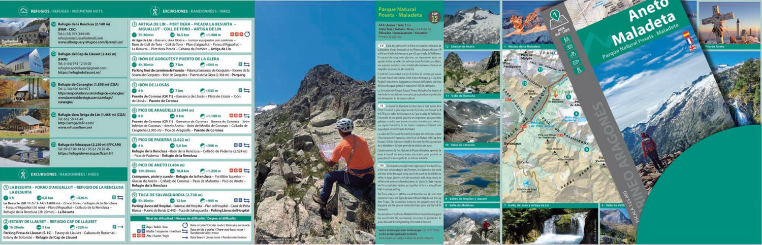 Carte de randonnée - Aneto, Massif de la Maladeta, parc naturel de Posets-Maladeta (Pyrénées aragonaises) | Alpina carte de randonnée Editorial Alpina
