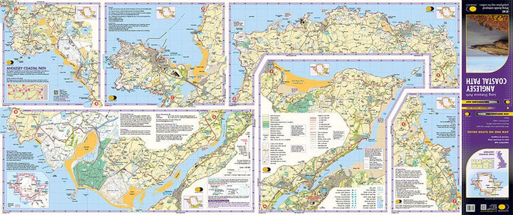 Carte de randonnée - Anglesey Coastal Path XT40 | Harvey Maps - National Trail maps carte de randonnée Harvey Maps 